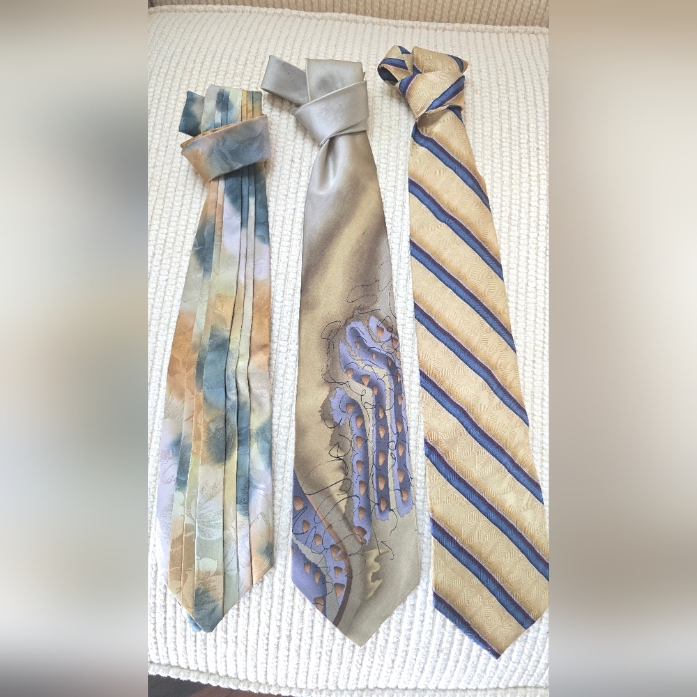 Elegant Men's 3 Tie Set - Multicolor